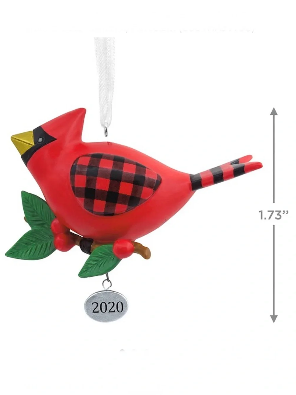 Hallmark Christmas Ornament 2020 Year-Dated, Premium Cute Cardinal, Porcelain